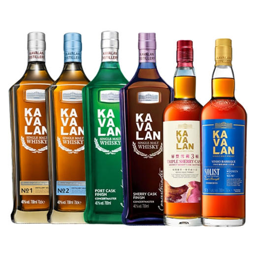 金车噶玛兰威士忌珍选1号2号雪莉桶波特桶波本桶经典台湾洋酒正品 商品图0