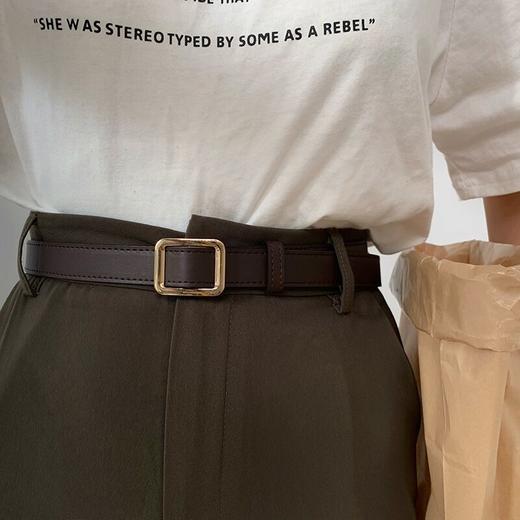 【特价9.9/1条！女士皮带任选】简约百搭韩国复古时尚，韩版学生黑色裤腰带，孔方扣女士皮带L 商品图11