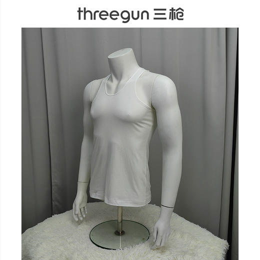 Threegun三枪 【有机棉】男士打底背心（2件装）-30847A0W1 商品图1