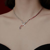 野月亮拼接链条项链女原创暗黑个性夸张匕首锁骨链小众简约吊坠221YX0025 商品缩略图2