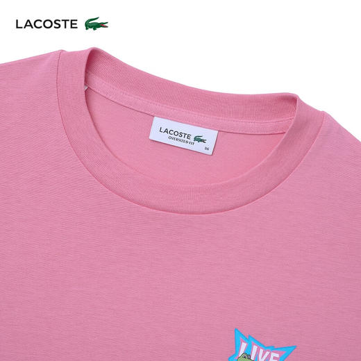 Lacoste法国鳄鱼夏日系列女装新款卡通字母T恤TF8173-98 商品图8