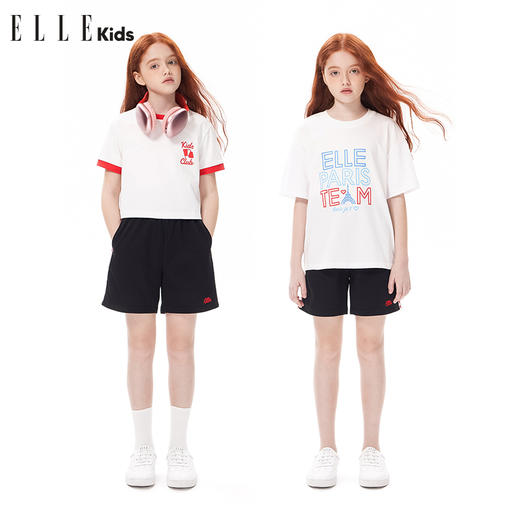 ELLEKIDS 童装 爱心织带短裤 商品图1