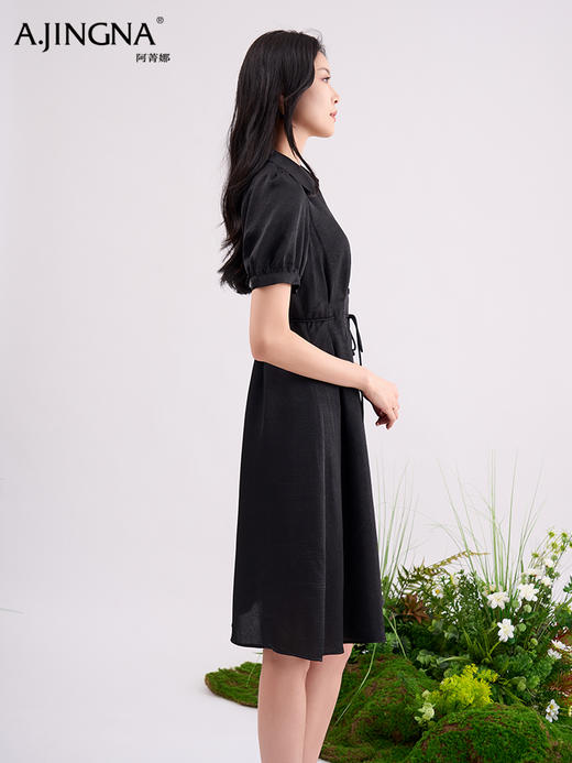 【法式轻奢】阿菁娜优雅POLO领气质收腰连衣裙F29X212017 商品图4