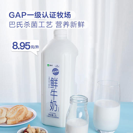 【山姆】Member's Mark蒙牛鲜牛奶全脂巴氏杀菌乳 2L 商品图0