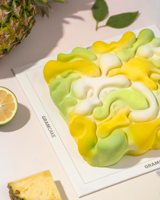 丽贝仙踪-凤梨罗勒香草慕斯生日蛋糕（2.4磅） 商品图4