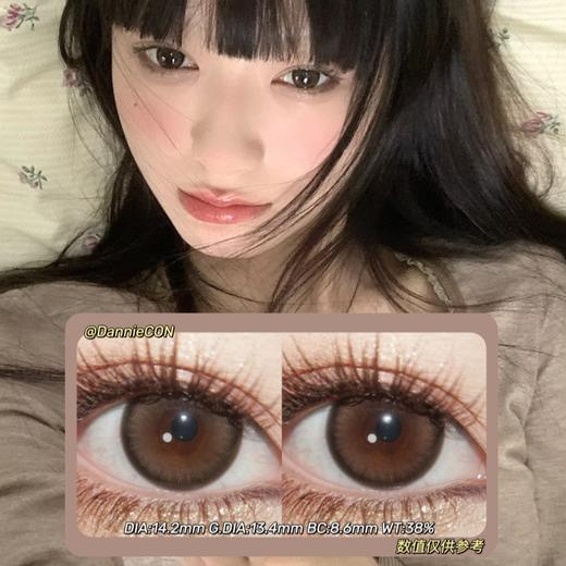 Mix&Look年抛·奶芙果冻&布丁糖丸·14.2mm(着色参考13.4mm) 0-1000度(无525/575) 韩产进口·(建议佩戴6-8个月左右更换) 商品图0