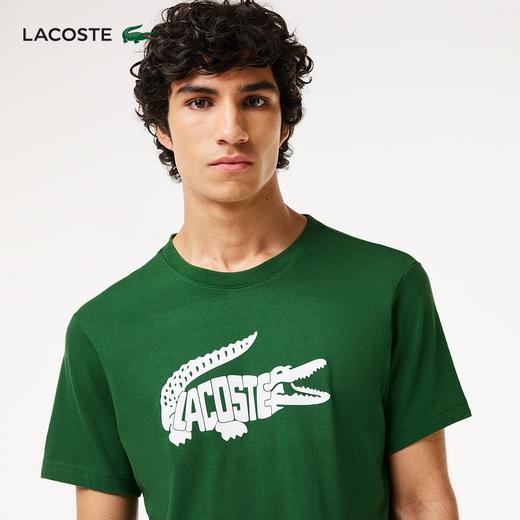 【海南专供价】Lacoste法国鳄鱼男装新款休闲百搭短袖T恤TH8937-98 商品图4