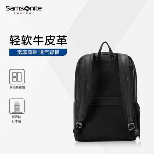 新秀丽BOWERY IV系列经典牛皮革双肩包NS1*001 商品图3