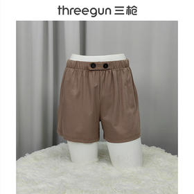 Threegun三枪 【沁凉罗纹】女士休闲短裤家居裤-50830B011