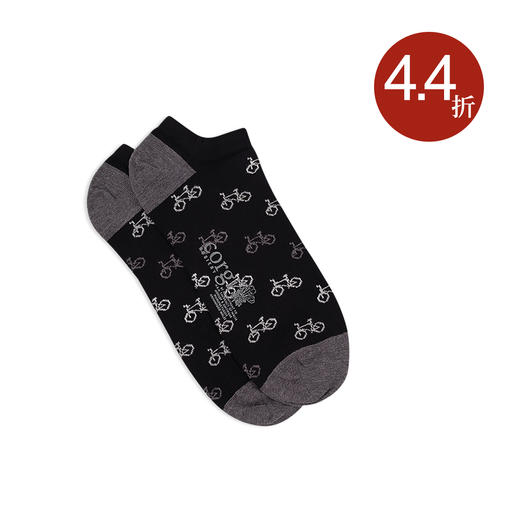 CORGI英国王室进口 男女同款袜子 英式复古自行车 印花薄款船袜 商品图4