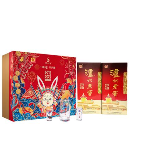 【酒厂直营】52度 泸州老窖六年窖头曲 瑞兔呈祥礼盒 500ml*2（内含酒具）  泸州老窖官方旗舰店 商品图0