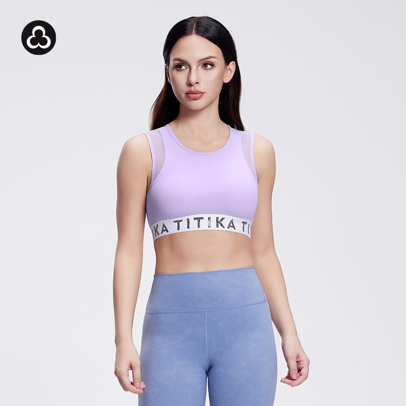 TITIKA运动内衣中强度防震健身跑步透气瑜伽背心文胸可外穿 Heart10952