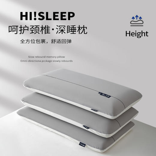 五星级酒店同款深睡慢回弹记忆枕  舒适回弹呵护支撑颈椎 商品图1