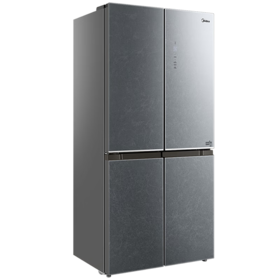 美的（MD）十字对开四门风冷无霜一级能效双变频净味玻璃面板90度开门 新品上市BCD-479WSGPZM(Q)海砂