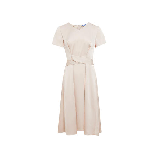 皮尔卡丹女装夏季新款通勤纯色职业修身连衣裙C42DS18M1
 商品图4