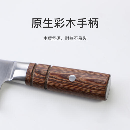 拓 黑将家用小菜切进口67层大马士革菜刀酒店厨师专用切片刀 商品图2