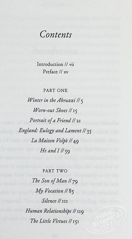 【中商原版】娜塔丽亚 金兹伯格 小美德 意大利文学大师 The Little Virtues 英文原版 Natalia Ginzburg 商品图5