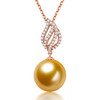 MEMORA诗普琳爱翼系列玫瑰18K金金珠海水珍珠钻石单吊坠ZP220401 商品缩略图0