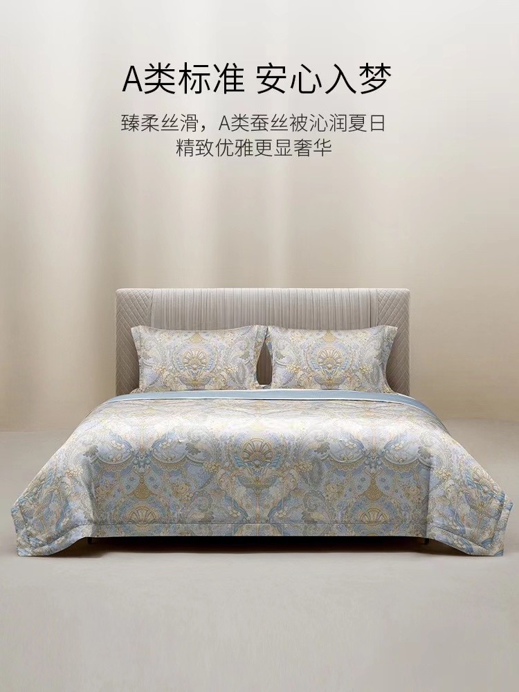 罗卡芙查理王子婴幼儿级可水洗桑蚕丝夏被 （赠送同款天丝枕套一对，价值698）
