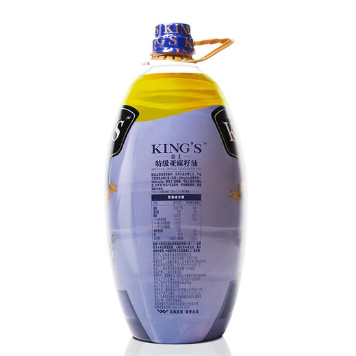金龙鱼KING'S 食用油进口原料 特级初榨亚麻籽油5L 商品图1