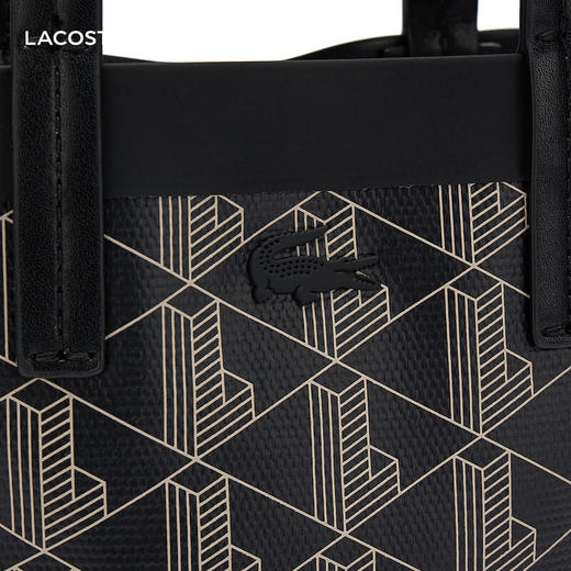【海南专供价】Lacoste法国鳄鱼女包 新款时尚老花斜挎包单肩包斜挎包NF4463ZE 商品图5