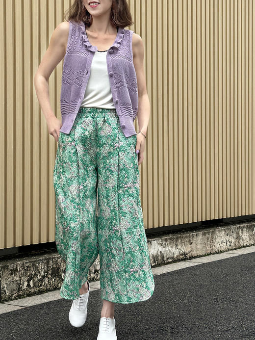 TYNVIE 针织开钮马甲 - 丁香紫 商品图3