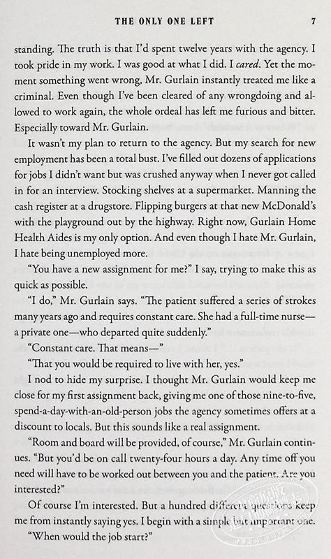 【中商原版】只剩下仅有一个 英文原版 The Only One Left Riley Sager 奇幻推理惊悚小说 商品图5