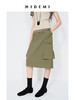 HIDEMI 小男孩系列极简口袋工装感中短款半身裙 白色/藏蓝色/军绿色 商品缩略图2