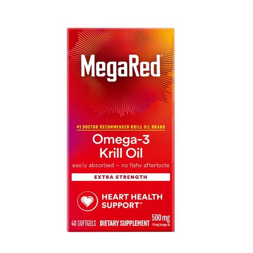 MegaRed脉拓 500mg养护版磷虾油 40粒x2瓶 商品图4