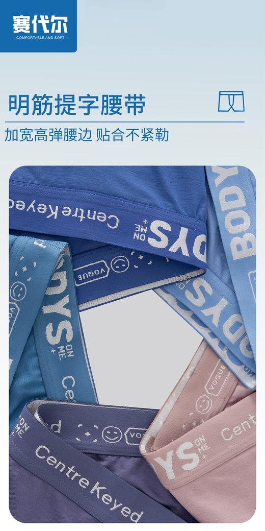 男士莫代尔包头明筋按摩内裤系列8754/23965/93965 商品图5
