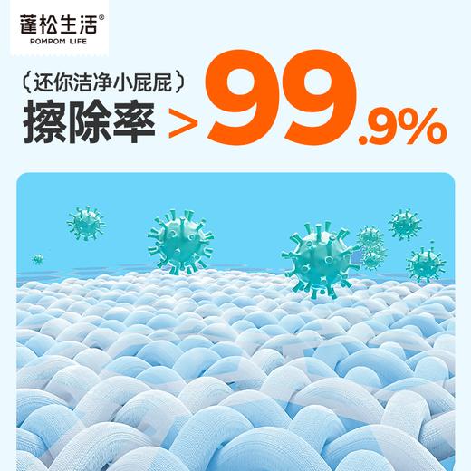 【100抽/提送挂钩】可冲散丢马桶蓬松生活壁挂式湿厕纸悬挂式家庭实惠装大包100抽男女可用擦屁股湿纸巾 商品图3