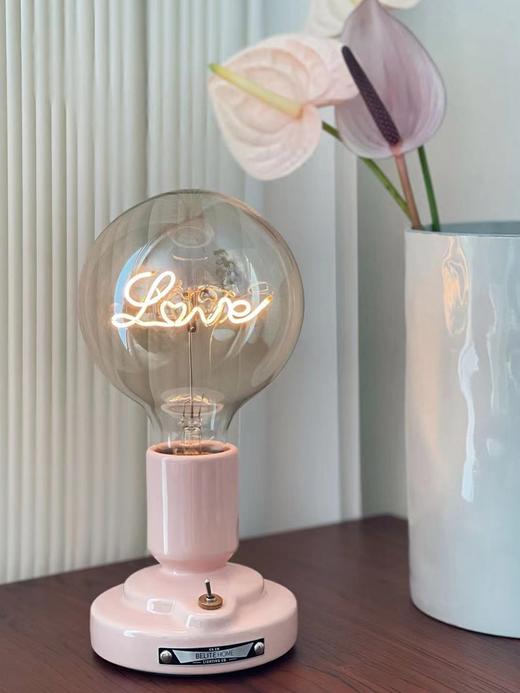 BELITE HOME 落霞粉 心动 礼盒装 纪念日礼物北欧台灯浪漫氛围灯粉色love卧室小夜灯 商品图1