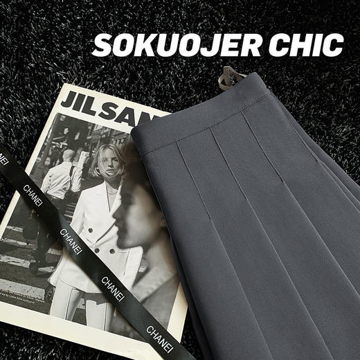 夏季【a字高腰大码半身裙】高品质百褶裙女 日系学生防走光jk短裙 商品图12