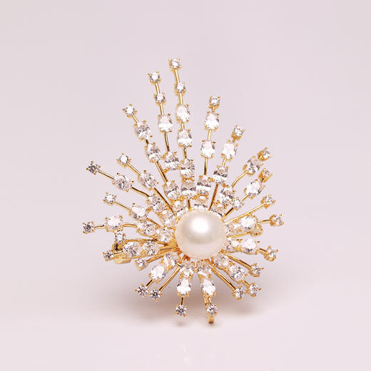 美裕 淡水珍珠胸花9-10mm 108549 商品图3