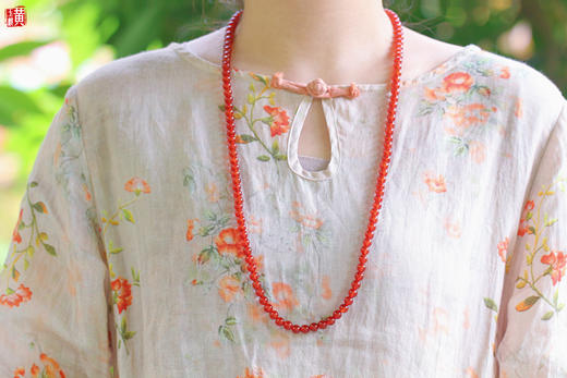 【扶疏】红玛瑙珠串，珠径：6.3mm 商品图6