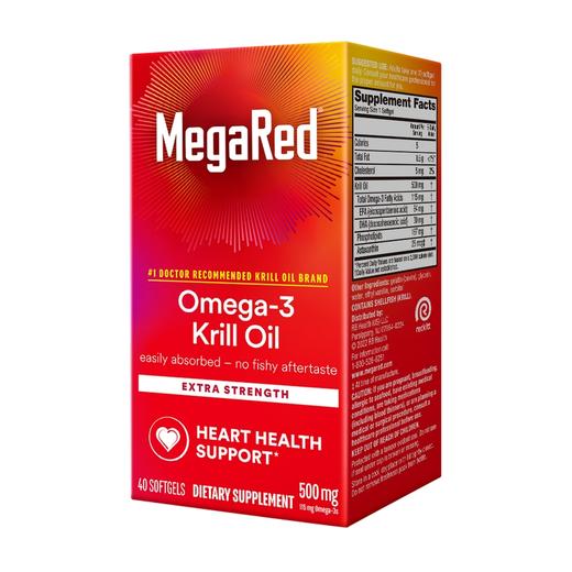 MegaRed脉拓 500mg养护版磷虾油 40粒 商品图1