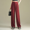 垂感修身显瘦时尚休闲裤，后腰松紧皱褶洋气阔腿裤MYX-QQ-1780-L 商品缩略图0