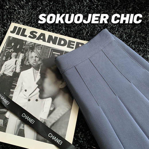 夏季【a字高腰大码半身裙】高品质百褶裙女 日系学生防走光jk短裙 商品图10