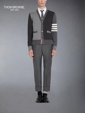【2F】Luxemporium睿锦尚品 THOM BROWNE 男士春夏经典V领开衫针织外套
