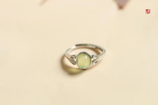 【皓嫣】葡萄石戒指，925银镶 商品图2