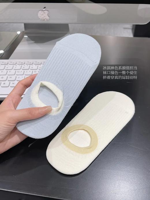 <曾小咸推荐> 冰淇淋船袜面料透气舒适不闷脚 内里防滑不掉跟超放心 商品图7