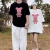 【限时价】喜出100%棉- 立体粉钻熊 印花情侣T恤 商品缩略图0