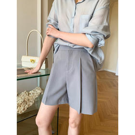 夏季【高级感西装短裤】高腰a字五分裤 显瘦设计感休闲中裤