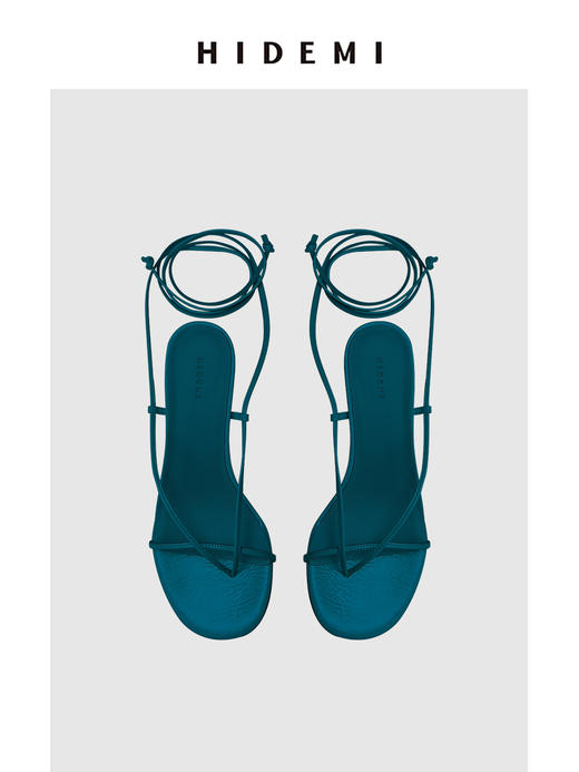 HIDEMI极简细带设计感绑带小猫跟凉鞋 商品图14