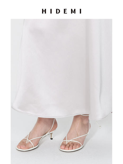 HIDEMI极简细带设计感绑带小猫跟凉鞋 商品图7