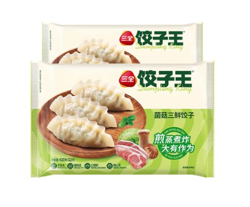 三全菌菇三鲜饺子王420g*2袋 (商) 商品图0
