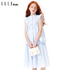 ELLEKIDS 童装  法式小飞袖木耳边棉布衬衫 商品缩略图1