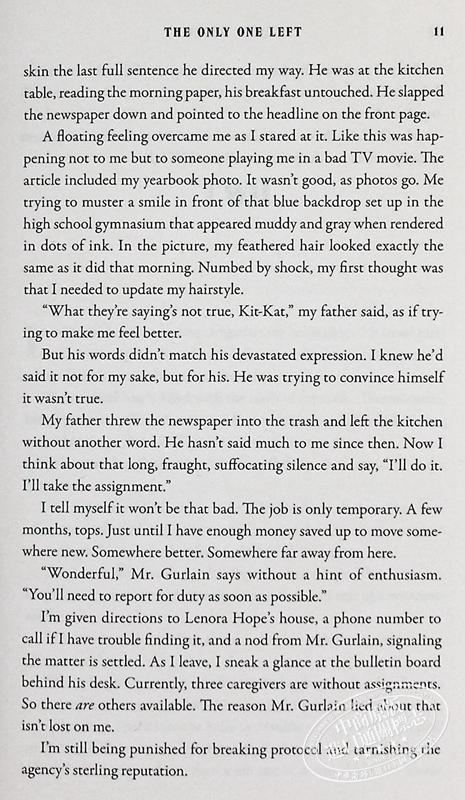 【中商原版】只剩下仅有一个 英文原版 The Only One Left Riley Sager 奇幻推理惊悚小说 商品图7