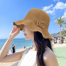 新款韩版夏波浪，户外遮阳渔夫针织帽LJX-006