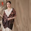 SAINTJOY/上久楷 宋锦围巾杜乐丽之花·深紫兰 深橘色 SCS20003 商品缩略图0